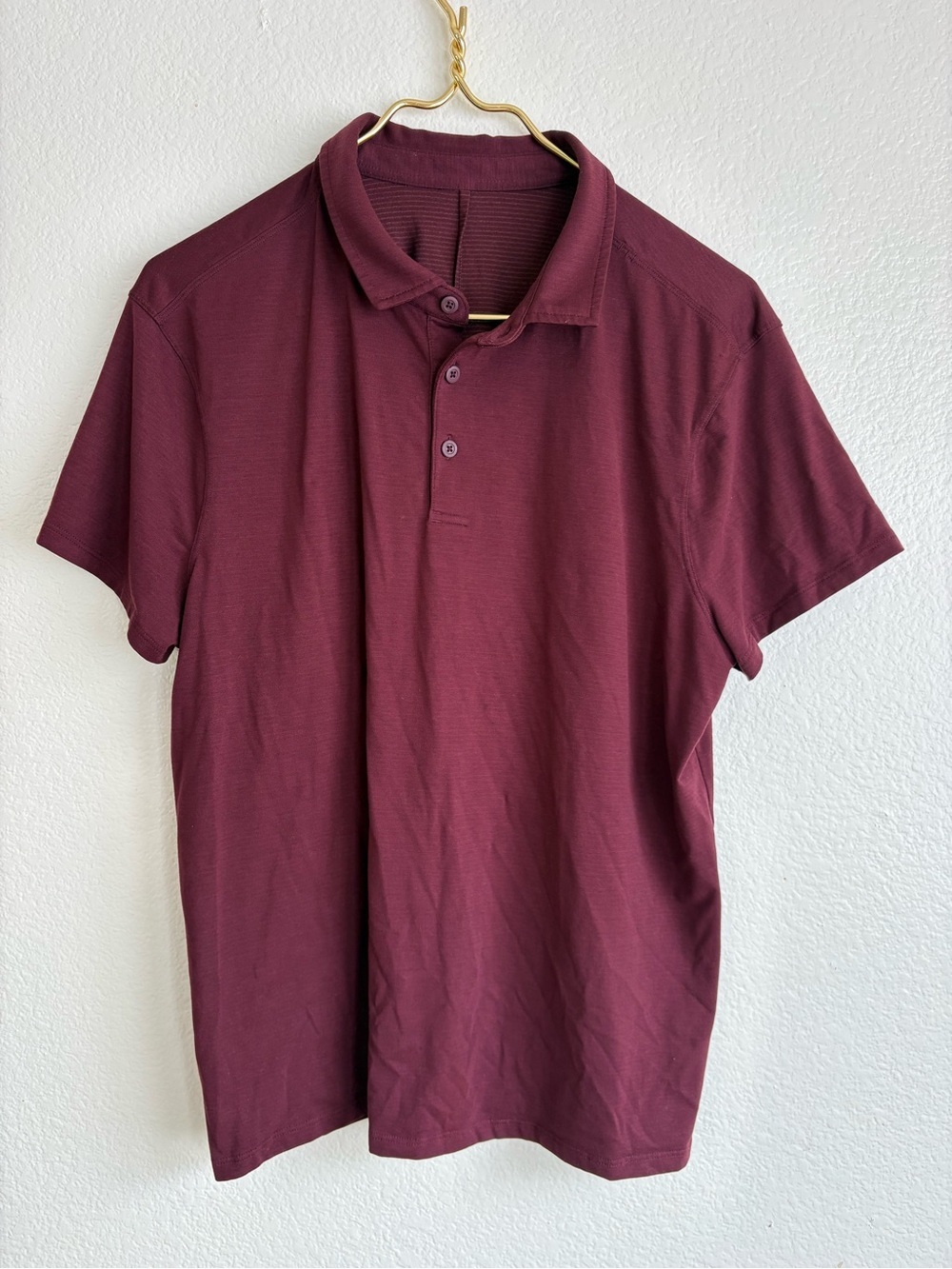lululemon athletica Men's Maroon Polo Shirt